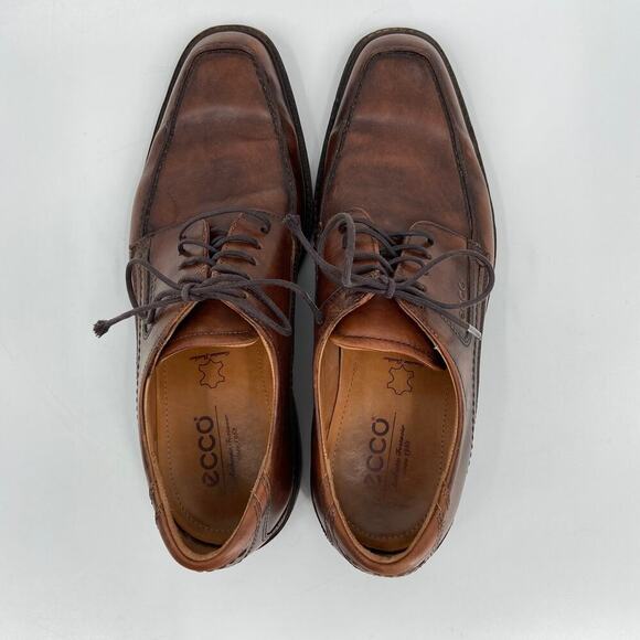 ECCO Oxford Dress Shoes Men\'s Size EU 43 Brown Leather Lace Up main image 9